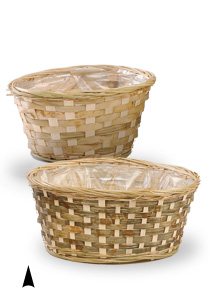 Round Tin Planter