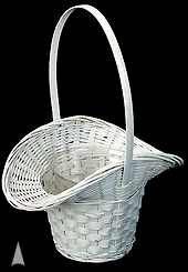 White Princess Basket w/Liner #4118/CW