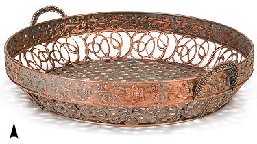 Round Seagrass Tray with Rim #3/4990