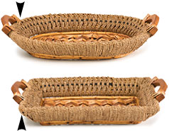 Fancy Seagrass Tray #3/971B, #3/971C