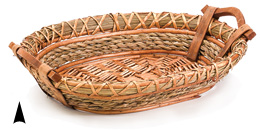 Oblong Willow Tray w/Seagrass Rim #3/6064