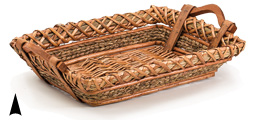 Oblong Willow Tray w/Seagrass Rim #3/6064