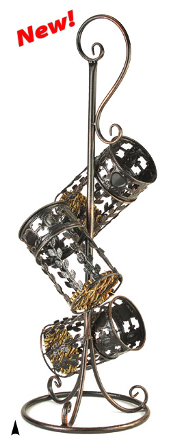 Metal and Seagrass
3 Bottle Holder
