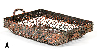 Metal and Seagrass
3 Bottle Holder