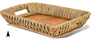 Metal and Seagrass
3 Bottle Holder