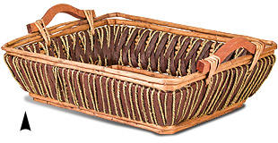Round Seagrass Tray w/Metal Rim