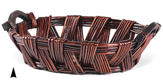 #3/20309 Oval Stained Willow Tray