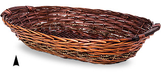 Oblong Fancy Jumbo Willow Tray