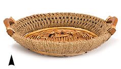 Round Fancy Seagrass Tray  #3/971A