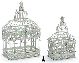 S/4 White Germania Baskets