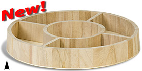 Square Metal Tray w/5 Sections