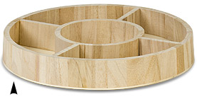 Square Metal Tray w/5 Sections